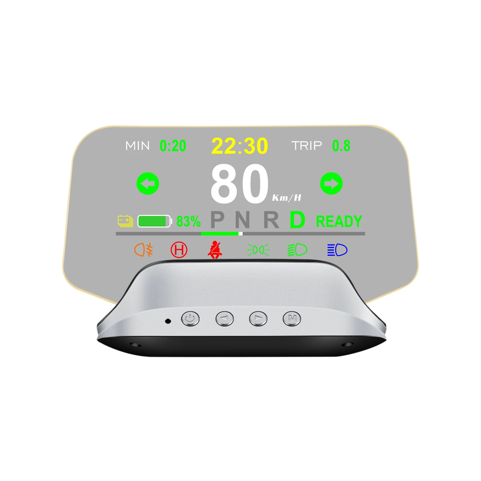 HD T3 HUD Head Up Display Mirror Navigation Diagnostic Tools Indicator Light Clock Turn Vehicle Speed Fog Light
HD T3 HUD Head Up Display Mirror Navigation Diagnostic Tools Indicator Light Clock Turn Vehicle Speed Fog Light