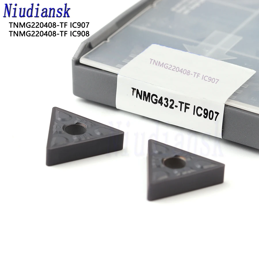 10 шт. TNMG220408 TF IC907 IC908 карбидные вставки внешний токарный инструмент станок с ЧПУ