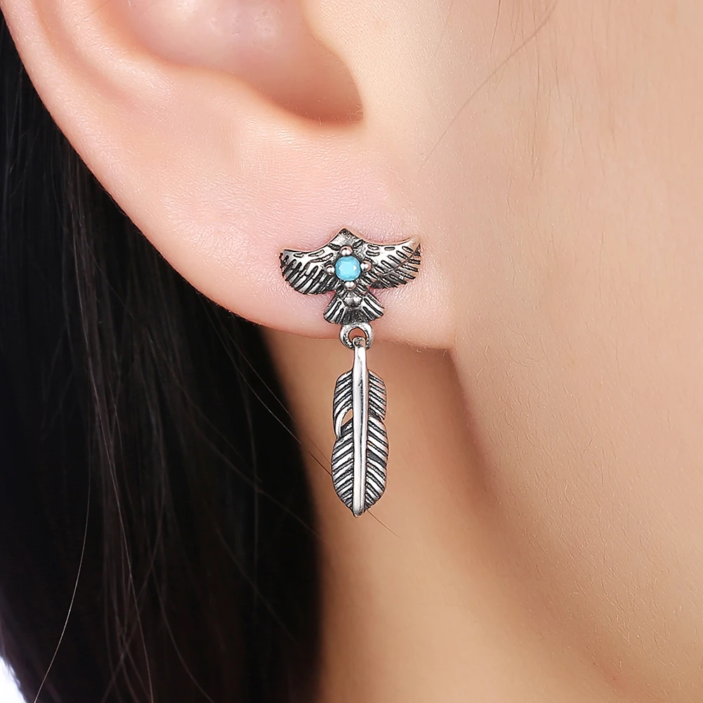 ZEMIOR Sterling Silver 925 Jewelry Vintage Feather Earrings Dangle Personality 5A+ Zircon Drop Earrings For Women Party Gift
ZEMIOR Sterling Silver 925 Jewelry Vintage Feather Earrings Dangle Personality 5A+ Zircon Drop Earrings For Women Party Gift