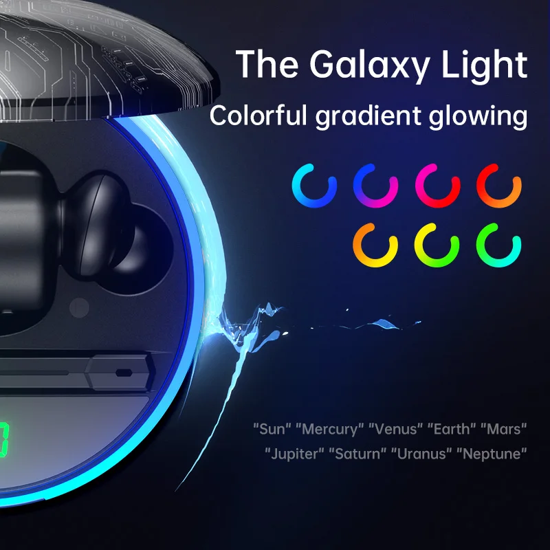 W11 Wireless Bluetooth Headset UFO Shape Luminous Charging Compartment Luminous Earphone Low Latency No Latency for Mobile Games 
W11 Wireless Bluetooth Headset UFO Shape Luminous Charging Compartment Luminous Earphone Low Latency No Latency for Mobile Games