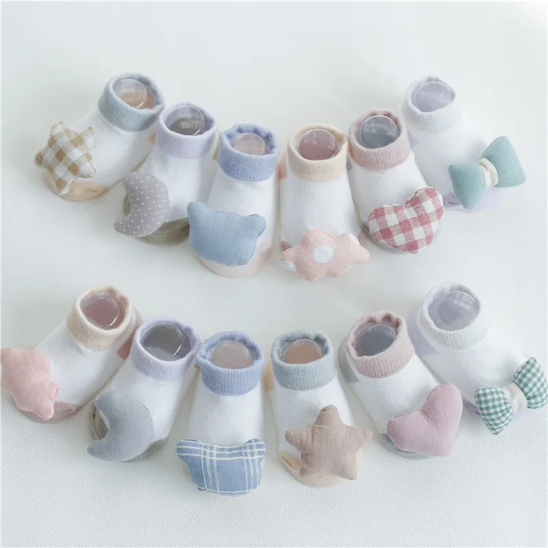 2 Pairs/lot Baby Socks Infant Boys Girls Newborns Stereo Doll Socks Non-slip Kids Soft Cotton Cloth Cute Socks for 0M-12M
2 Pairs/lot Baby Socks Infant Boys Girls Newborns Stereo Doll Socks Non-slip Kids Soft Cotton Cloth Cute Socks for 0M-12M