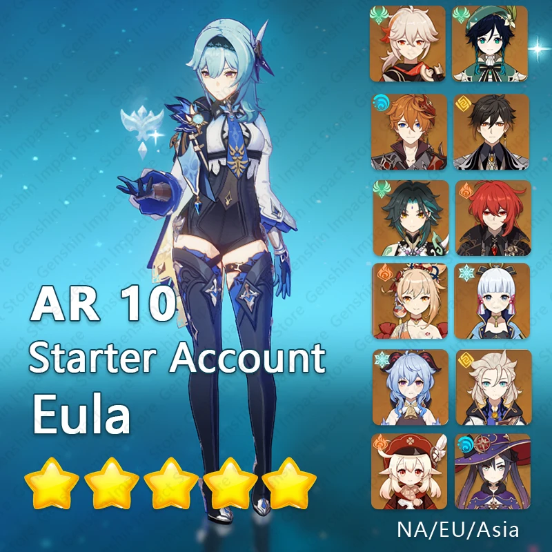 Genshin Impact Account Kokomi Mona Jean Eula Hutao Ganyu Venti Klee Qiqi Keqing Diluc NA/Europe/Asia Kazuha Ayaka Raiden Shogun
Genshin Impact Account Kokomi Mona Jean Eula Hutao Ganyu Venti Klee Qiqi Keqing Diluc NA/Europe/Asia Kazuha Ayaka Raiden Shogun