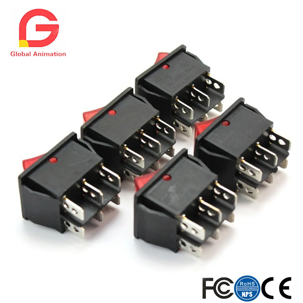 5pcs Plastic Press Button On-Off Square Rocker Switches Toggles AC 250V 20A
5pcs Plastic Press Button On-Off Square Rocker Switches Toggles AC 250V 20A