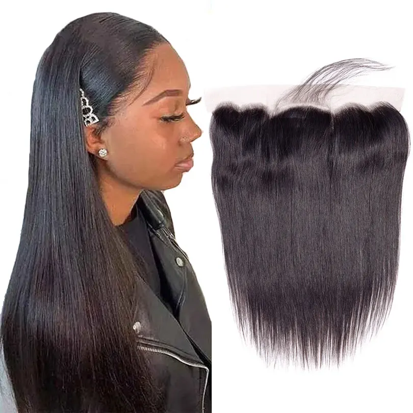 Transparent 13X4 Lace Frontals Peruvian Straight Human Hair Frontal Natural Color with Baby Hair Around 
Transparent 13X4 Lace Frontals Peruvian Straight Human Hair Frontal Natural Color with Baby Hair Around
