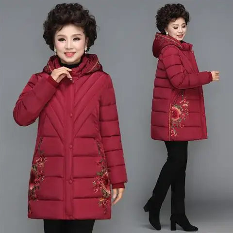 Long Parkas Female Winter Embroidered Thick Jacket Women 2020 Plus Size 5XL Hooded Cotton Padded Loose Coat Ladies Jacket T22
Long Parkas Female Winter Embroidered Thick Jacket Women 2020 Plus Size 5XL Hooded Cotton Padded Loose Coat Ladies Jacket T22