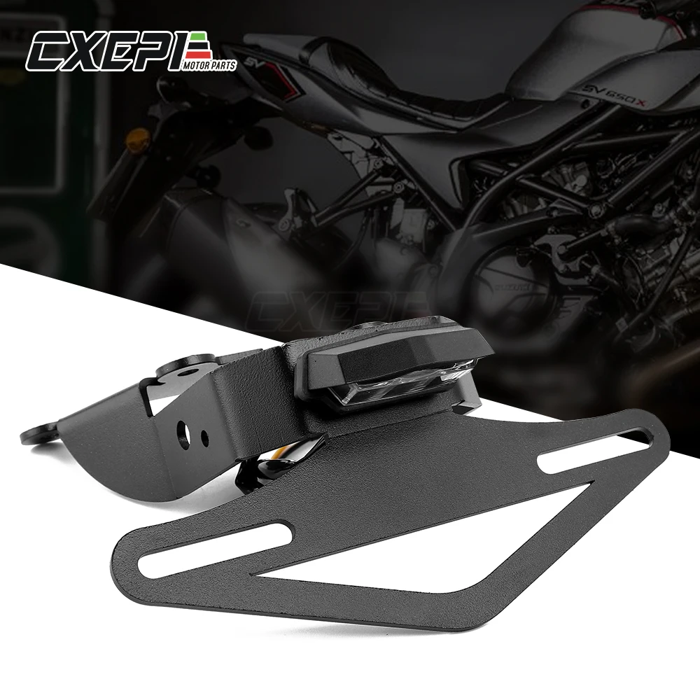 Держатель номерного знака для SUZUKI SV650 2017-2020 SV650X 2018-2020, светодиодный индикатор для защиты крыла мотоцикла от номерного знака
Держатель номерного знака для SUZUKI SV650 2017-2020 SV650X 2018-2020, светодиодный индикатор для защиты крыла мотоцикла от номерного знака