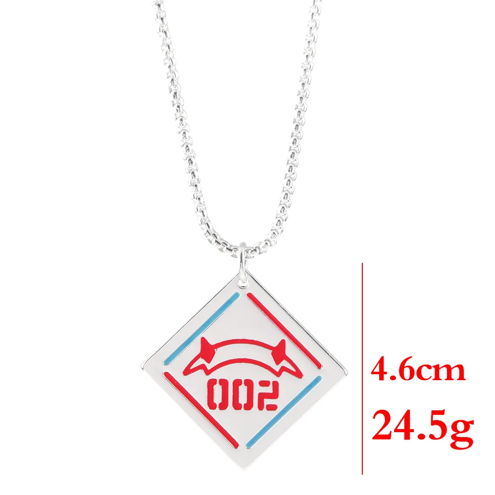 Anime DARLING in the FRANXX 02 Zero Two Necklace Code 002 Red Devil Horn Pendant Necklace for Women Men Jewelry Cosplay Props
Anime DARLING in the FRANXX 02 Zero Two Necklace Code 002 Red Devil Horn Pendant Necklace for Women Men Jewelry Cosplay Props
