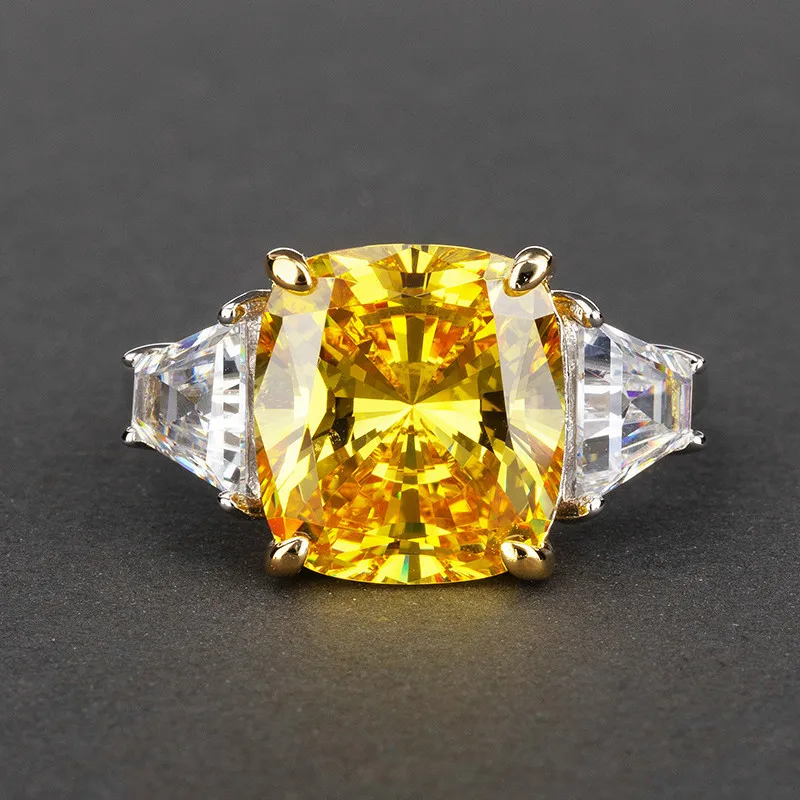 10*12 Zircon 11 Karat S925 Sterling Silver Ring Wedding Engagement Rings Bride Luxury Jewelry
10*12 Zircon 11 Karat S925 Sterling Silver Ring Wedding Engagement Rings Bride Luxury Jewelry