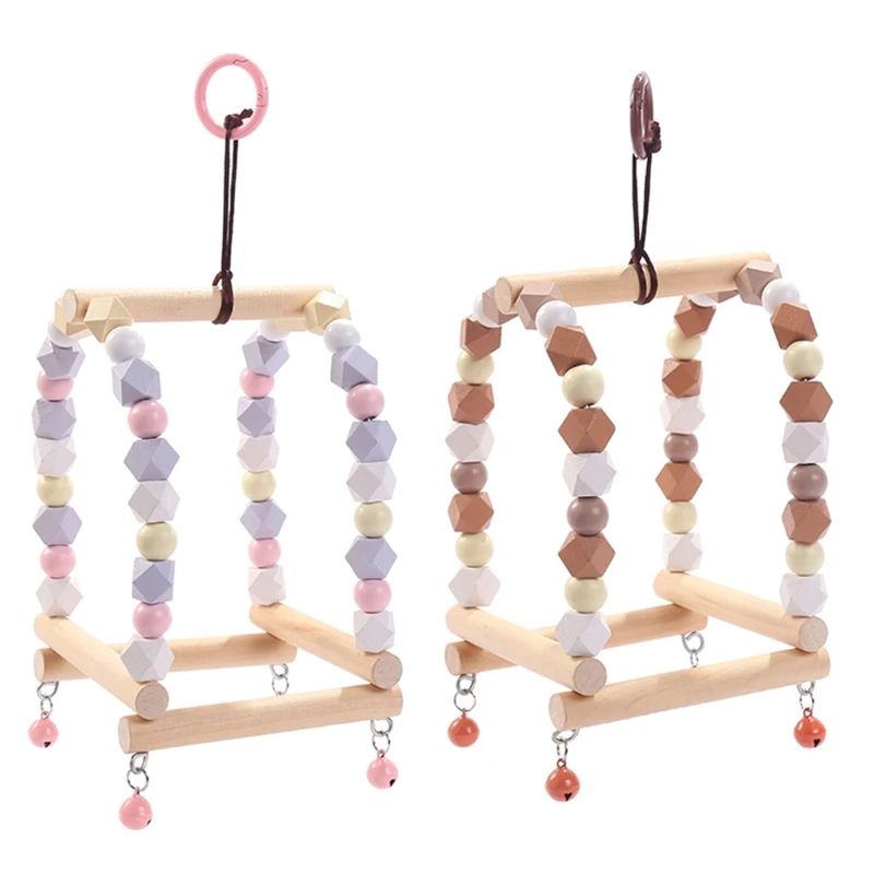 Bird Toys Swing Parrot Standing Perch Cage Hanging Chew Toy with Color Wooden Beads Bell for budgie Parakeet Finch
Bird Toys Swing Parrot Standing Perch Cage Hanging Chew Toy with Color Wooden Beads Bell for budgie Parakeet Finch