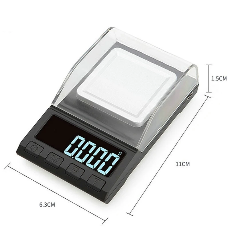 Цифровые весы с зарядкой USB 10/20/50/100 г 0 001 высокоточные для ювелирных изделий