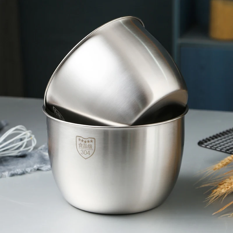 304 Stainless Steel Mixing Bowls Nesting Storage Bowls Set Kitchen Salad Bowls Cooking Bowl Baking Accessory, 2Pcs
304 Stainless Steel Mixing Bowls Nesting Storage Bowls Set Kitchen Salad Bowls Cooking Bowl Baking Accessory, 2Pcs