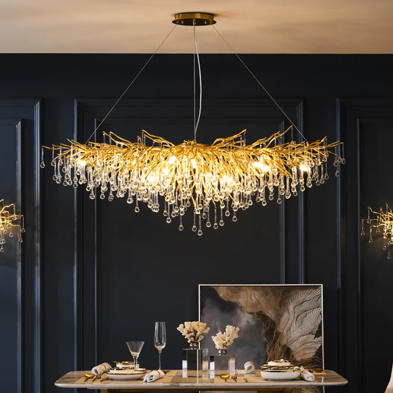 Modern Crystal LED Chandeliers Lighting for Dining Room Indoor Decor Ceiling Pendant Lamp Living Room Home Living Room Fixtures
Modern Crystal LED Chandeliers Lighting for Dining Room Indoor Decor Ceiling Pendant Lamp Living Room Home Living Room Fixtures