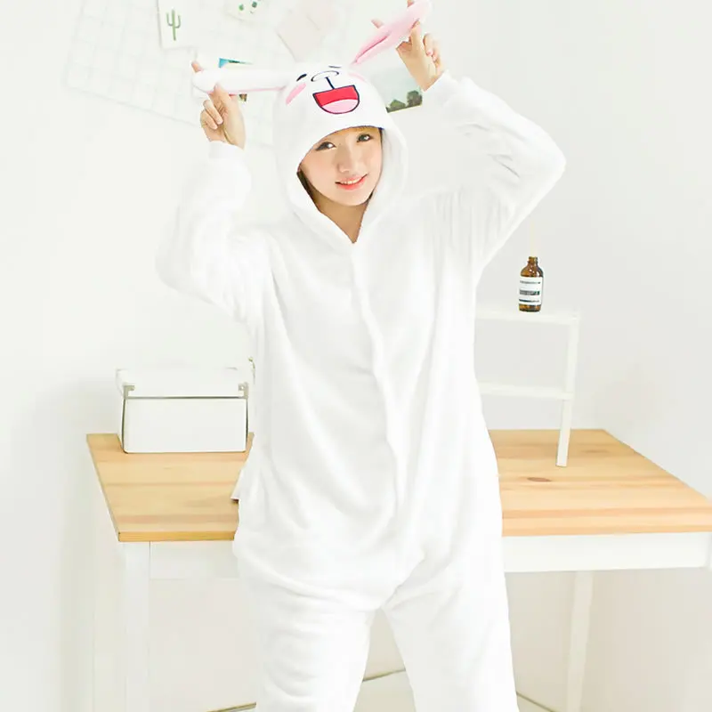 Onsies Pajamas Winter Cartoon Animal Adult Cute White Rabbit One Piece Sleepwear Romper Casual Unisex Hooded Homewear Jumpsuit
Onsies Pajamas Winter Cartoon Animal Adult Cute White Rabbit One Piece Sleepwear Romper Casual Unisex Hooded Homewear Jumpsuit