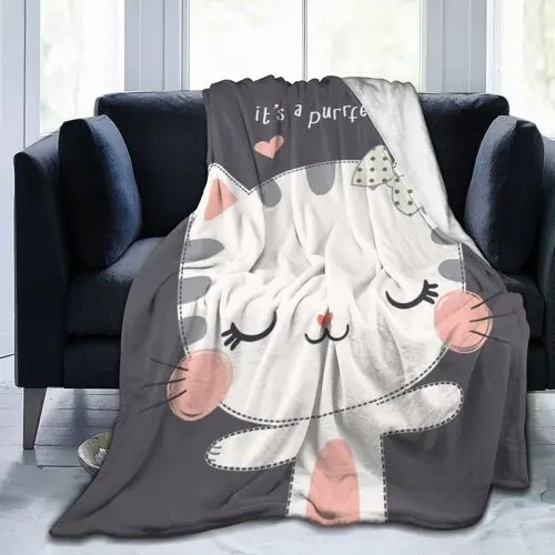 Baby Blanket for Girls and Boys Gray Cat Animal Print Fleece Sherpa Throw Blanket Soft Plush Warm Perfect for Couch Bed Sofa
Baby Blanket for Girls and Boys Gray Cat Animal Print Fleece Sherpa Throw Blanket Soft Plush Warm Perfect for Couch Bed Sofa