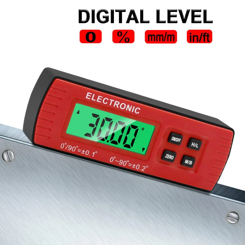 Digital angle finder Protractor electronic level box 360 Degree digital inclinometer angle measuring tool with magnets Portable
Digital angle finder Protractor electronic level box 360 Degree digital inclinometer angle measuring tool with magnets Portable