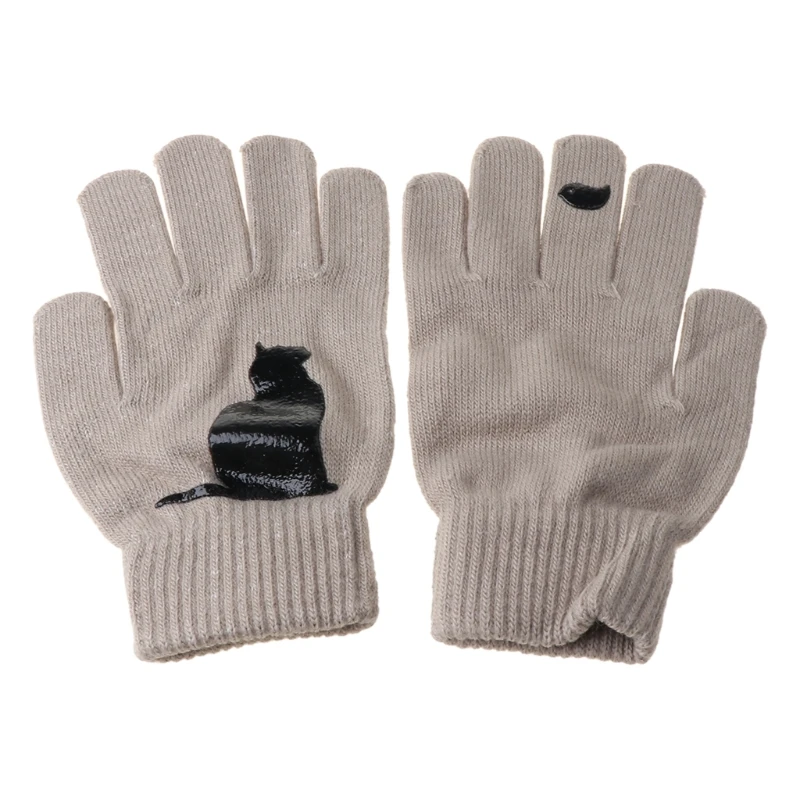 Womens Winter Faux Wool Thick Warm Knit Gloves Funny Creative Cartoon Cat Bird Irregular Patchwork Palm Outdoor Mittens
Womens Winter Faux Wool Thick Warm Knit Gloves Funny Creative Cartoon Cat Bird Irregular Patchwork Palm Outdoor Mittens
