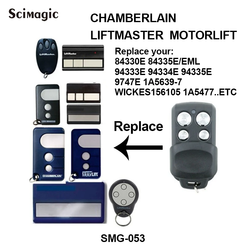 Chamberlain liftmaster 94335E 94330E 94334E 94333E 84335E replacement remote control Motorlift 84335e garage door opener key fob
Chamberlain liftmaster 94335E 94330E 94334E 94333E 84335E replacement remote control Motorlift 84335e garage door opener key fob