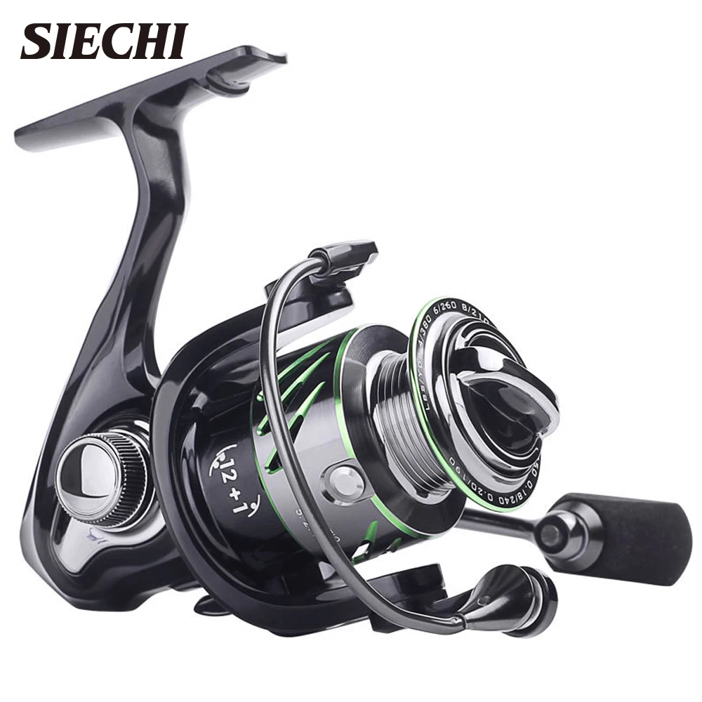 SIECHI New Really 9+1 Metal Bearings Fishing Reel 5.2:1 Gear Spinning Reel1000H Max Drag Power Carp Fishing For Bass Tackles
SIECHI New Really 9+1 Metal Bearings Fishing Reel 5.2:1 Gear Spinning Reel1000H Max Drag Power Carp Fishing For Bass Tackles