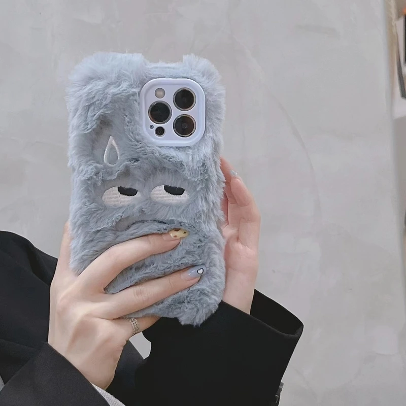 Korean Funny Cute Furry Blue Angry Phone Case For iPhone 13 12 11 Pro Mini Xs Max X XR 7 8 Plus SE 2 Case Warm Plush Soft Cover
Korean Funny Cute Furry Blue Angry Phone Case For iPhone 13 12 11 Pro Mini Xs Max X XR 7 8 Plus SE 2 Case Warm Plush Soft Cover