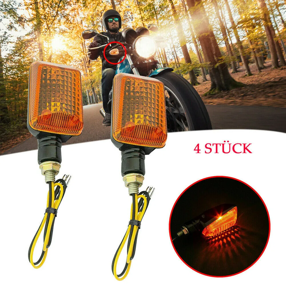 4 Pcs Motorcycle Turn Signals Lights Parts Area Lighting Lamps Blinker Black Yellow Shell Lights Motorcycle Parts For Quad ATV
4 Pcs Motorcycle Turn Signals Lights Parts Area Lighting Lamps Blinker Black Yellow Shell Lights Motorcycle Parts For Quad ATV