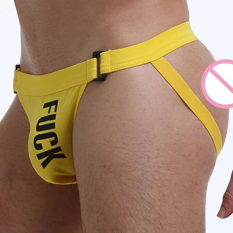 Стринги Jockstrap мужские с надписью пикантное нижнее белье для геев хлопковые