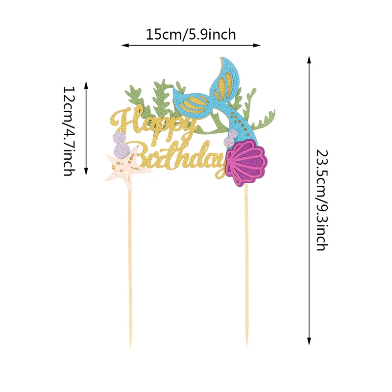 Cyuan Happy Birthday Cake Topper Mermaid Party Cupcake Toppers Kids Birthday Party Babyshower Girls Cake Decoration Supplies
Cyuan Happy Birthday Cake Topper Mermaid Party Cupcake Toppers Kids Birthday Party Babyshower Girls Cake Decoration Supplies