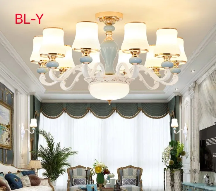 European style duplex building large chandelier living room lamp simple modern villa dining hall aisle overhead chandeliers
European style duplex building large chandelier living room lamp simple modern villa dining hall aisle overhead chandeliers