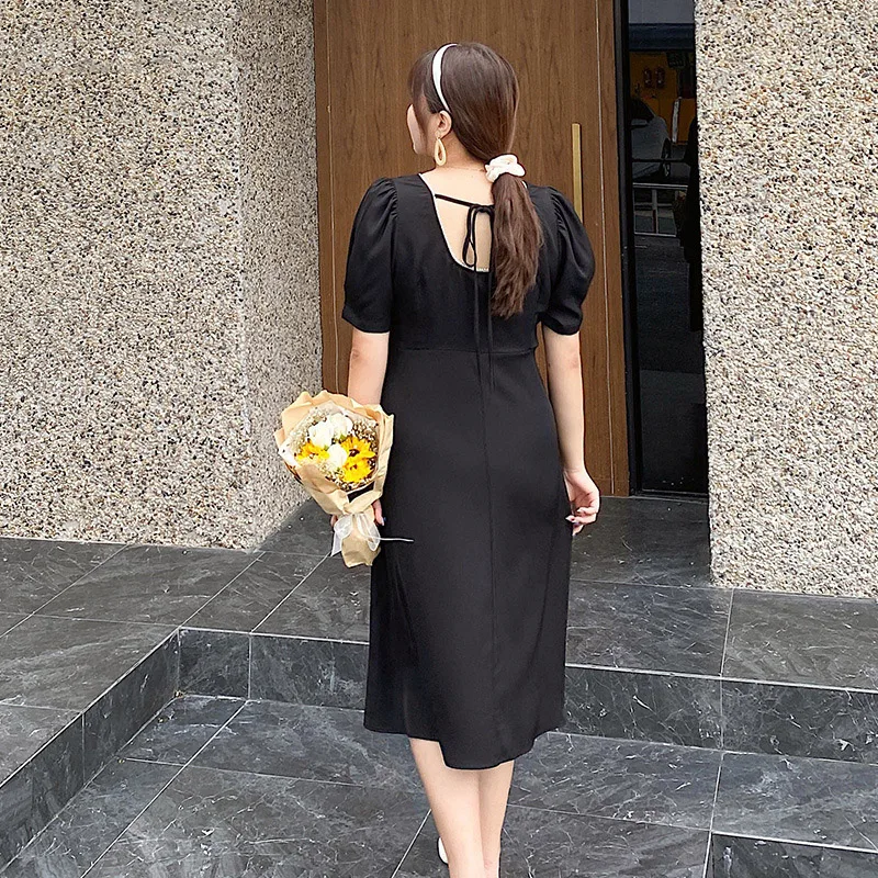 Solid Color Casual Dress for Women Summer Purple Black Chiffon Square Collar Short Sleeve Bandage Back Plus Size Clothing 4XL
Solid Color Casual Dress for Women Summer Purple Black Chiffon Square Collar Short Sleeve Bandage Back Plus Size Clothing 4XL