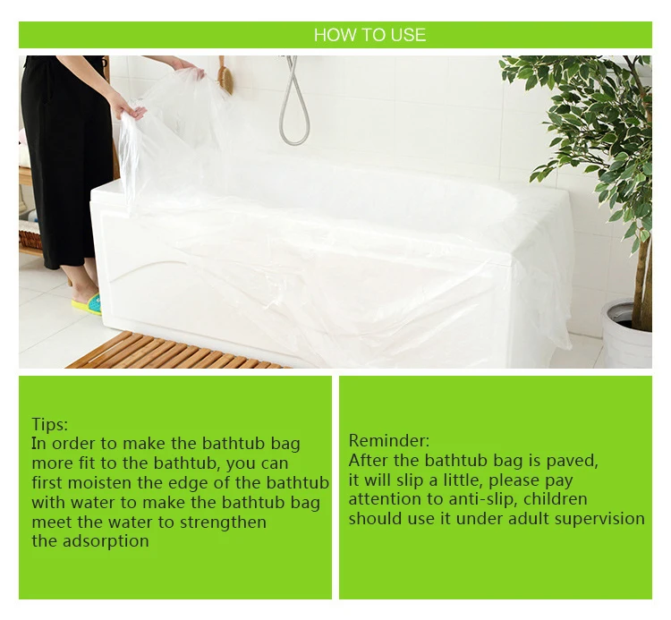 10 Pcs Disposable Bathtub Cover Bag Household Travel Bathroom Accessories Hotel Portable Folding Bag Thickened Bath Tub
10 Pcs Disposable Bathtub Cover Bag Household Travel Bathroom Accessories Hotel Portable Folding Bag Thickened Bath Tub