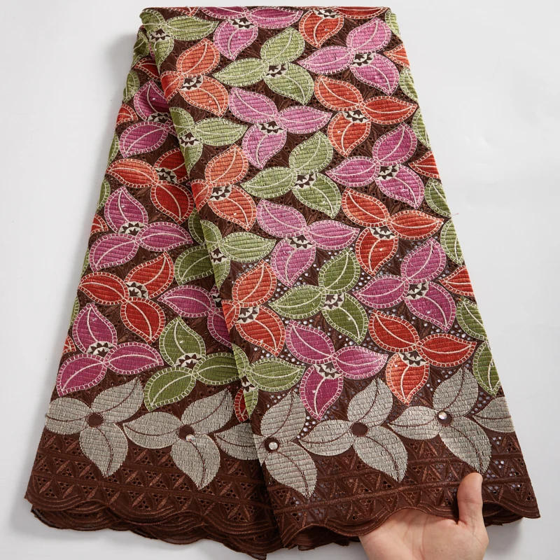 African Lace Fabric 2021New Swiss Austria Cotton Voile Flowers Embroidery Sweing Fabrics 5 Yards Wedding Dresses For Women A2565
African Lace Fabric 2021New Swiss Austria Cotton Voile Flowers Embroidery Sweing Fabrics 5 Yards Wedding Dresses For Women A2565
