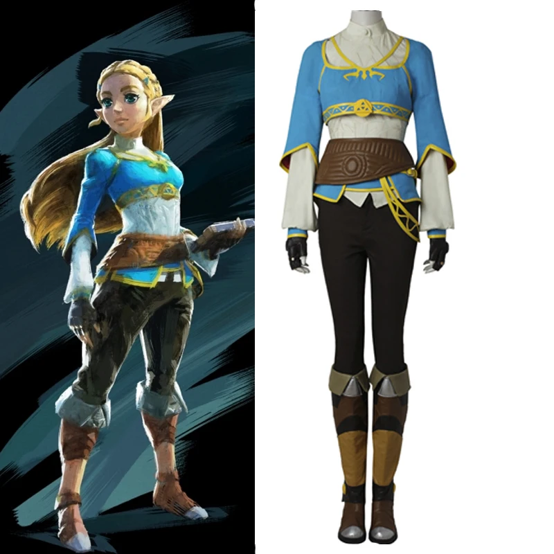 Adult Women Game Legends Breath of the Wild Cosplay Costume Princess Role Playing Clothing Halloween Party Combat suit
Adult Women Game Legends Breath of the Wild Cosplay Costume Princess Role Playing Clothing Halloween Party Combat suit