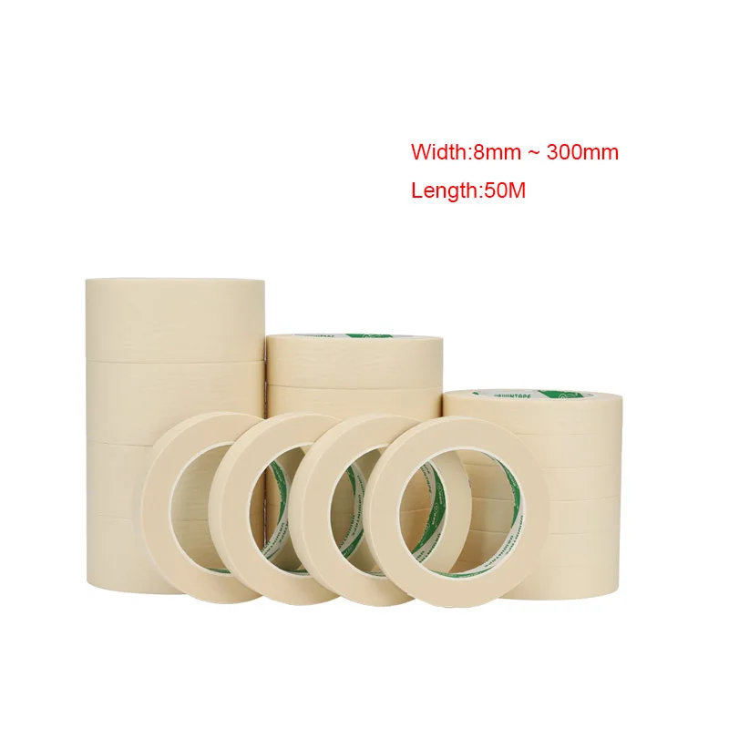 1~5Rolls 50M High Viscosity Masking Tape Car Spraying Single Side Adhesive Tape for Car House Oil Painting Sketch 
1~5Rolls 50M High Viscosity Masking Tape Car Spraying Single Side Adhesive Tape for Car House Oil Painting Sketch
