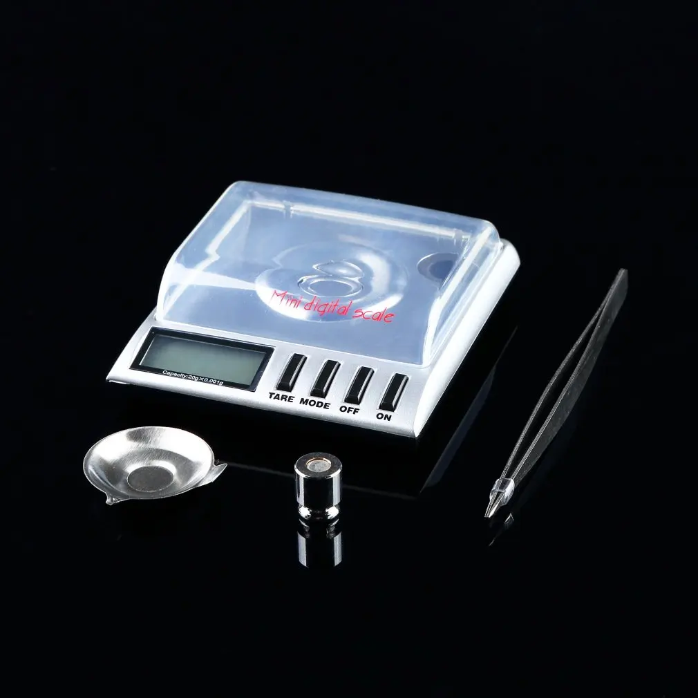 0.001g/20g Digital Pocket Scale Mini Size Digital LCD Balance Weight Milligram Pocket Jewelry Diamond Scale remote control 
0.001g/20g Digital Pocket Scale Mini Size Digital LCD Balance Weight Milligram Pocket Jewelry Diamond Scale remote control