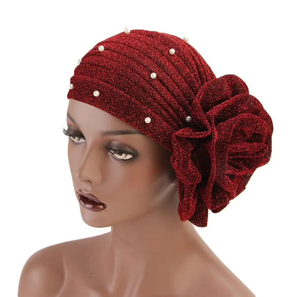 2021 New Fashion Women Hats Faux Pearl Decor Big Flower Elastic Hat Soft Head Wrap Cap Gifts Female Caps Autumn Winter 6 Colors
2021 New Fashion Women Hats Faux Pearl Decor Big Flower Elastic Hat Soft Head Wrap Cap Gifts Female Caps Autumn Winter 6 Colors
