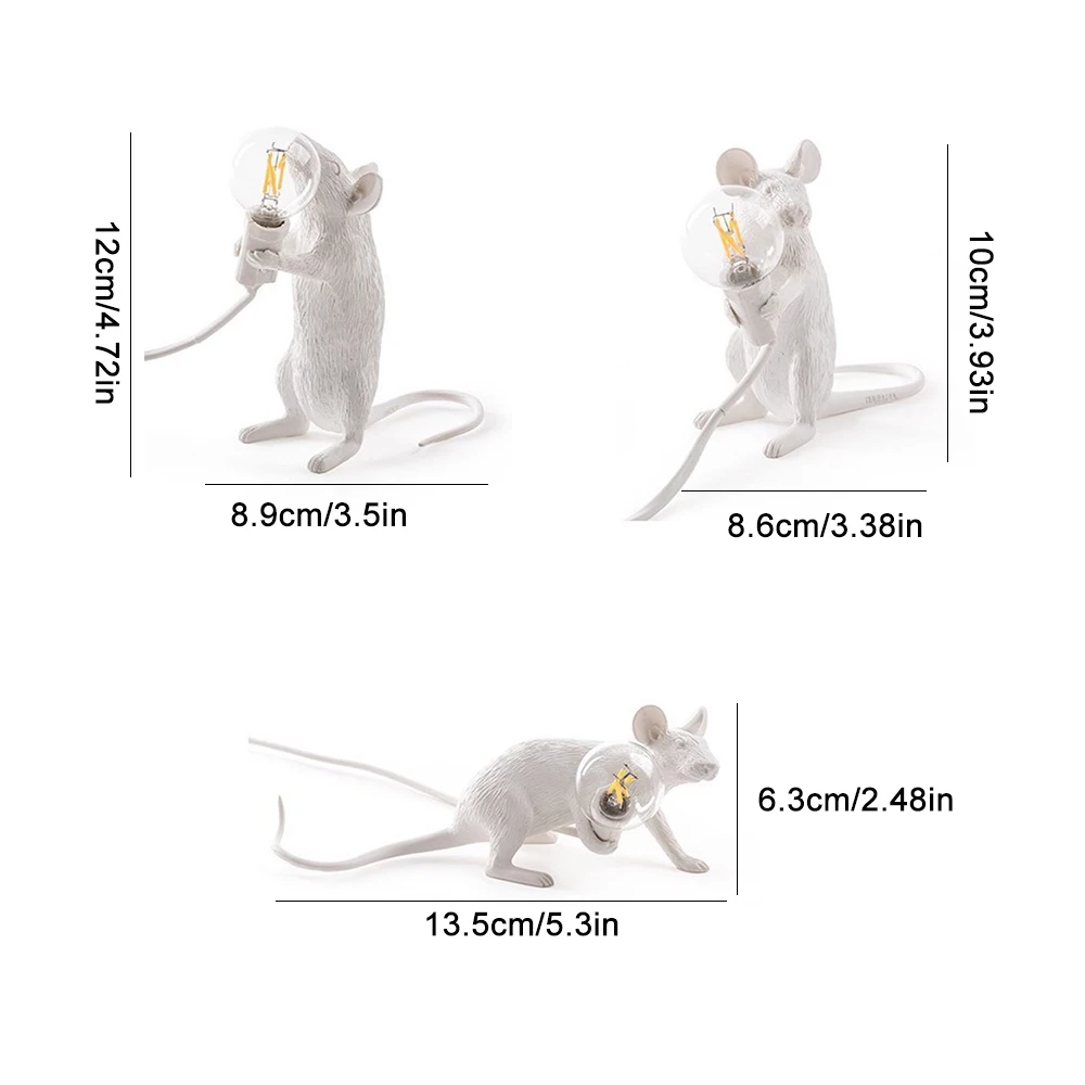 Modern Resin Mouse LED Lamp E12 Mouse Bright Table Lamps Desk LED Light Nordic Kids' Room Decor LED Night Lights Bedside Lamp
Modern Resin Mouse LED Lamp E12 Mouse Bright Table Lamps Desk LED Light Nordic Kids' Room Decor LED Night Lights Bedside Lamp