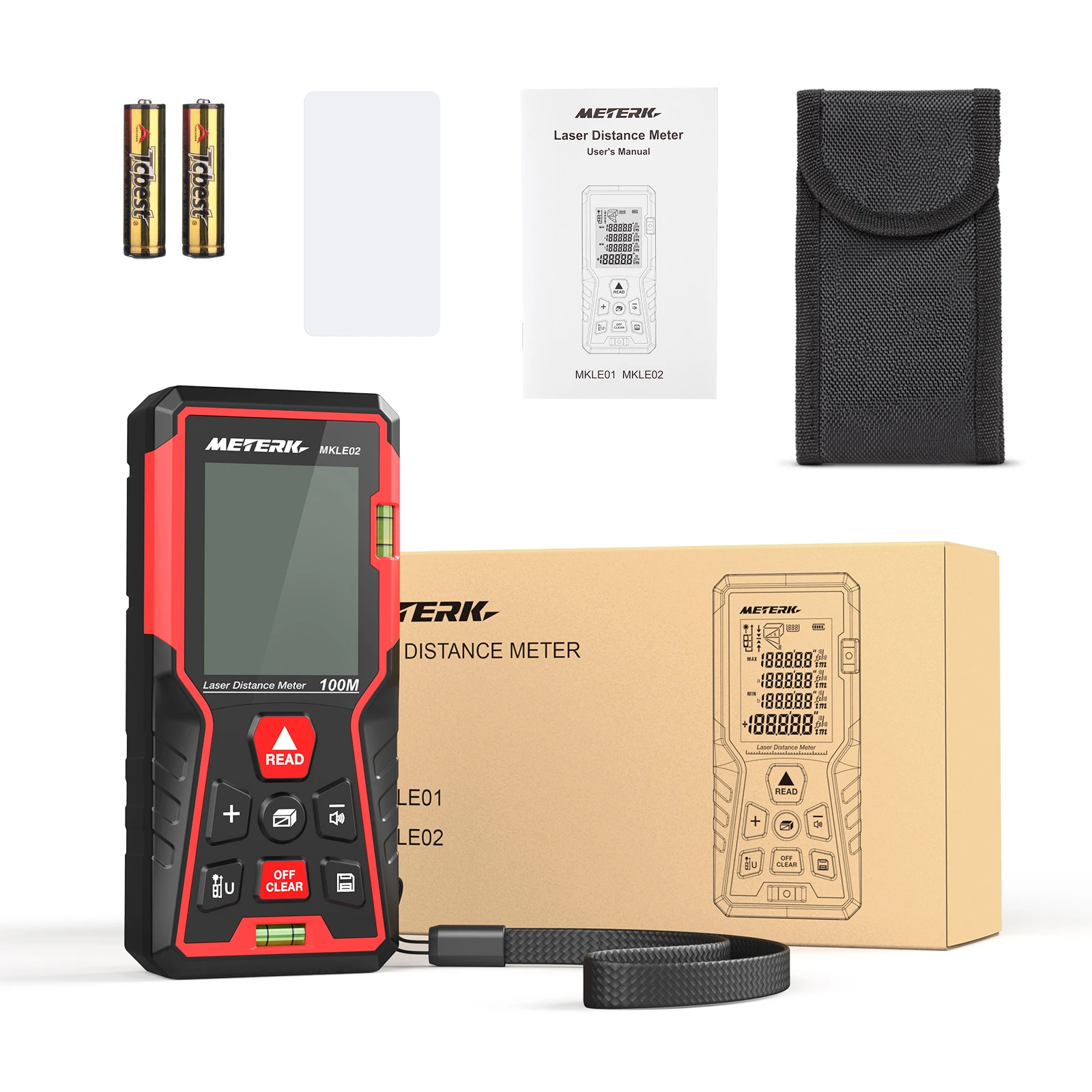 Laser Distance Meter Instrument 328FT 100M Laser Ruler Tape Digital Distance Meter M/INCH/FT/Mute Mode Safety Laser Class
Laser Distance Meter Instrument 328FT 100M Laser Ruler Tape Digital Distance Meter M/INCH/FT/Mute Mode Safety Laser Class