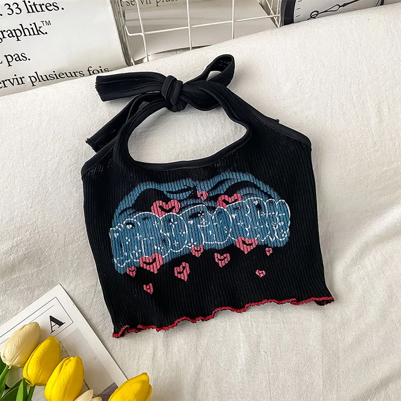EBAIHUI Heart Print Casual V Neck Knitted Tanks Camis Summer Sleeveless Backless Printed Sweater Crop Top Tees Summer Streetwear
EBAIHUI Heart Print Casual V Neck Knitted Tanks Camis Summer Sleeveless Backless Printed Sweater Crop Top Tees Summer Streetwear