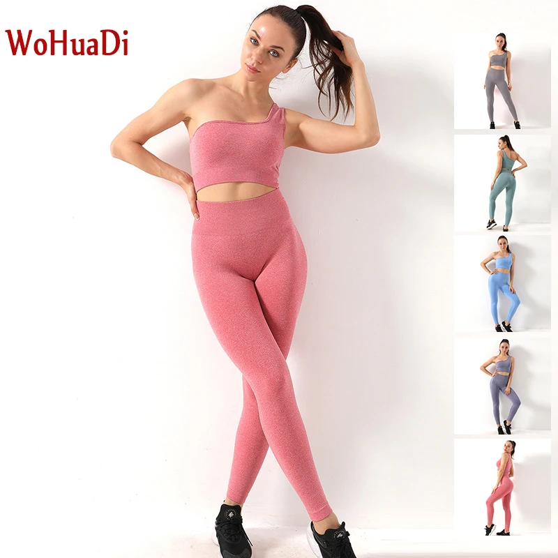 WOHUADI 2022 Summer Suit Yoga Sexy One Shoulder Sports Bra Leggings Set Quick Dry Women Clothing Outfits Sportswear Gym Fitness
WOHUADI 2022 Summer Suit Yoga Sexy One Shoulder Sports Bra Leggings Set Quick Dry Women Clothing Outfits Sportswear Gym Fitness