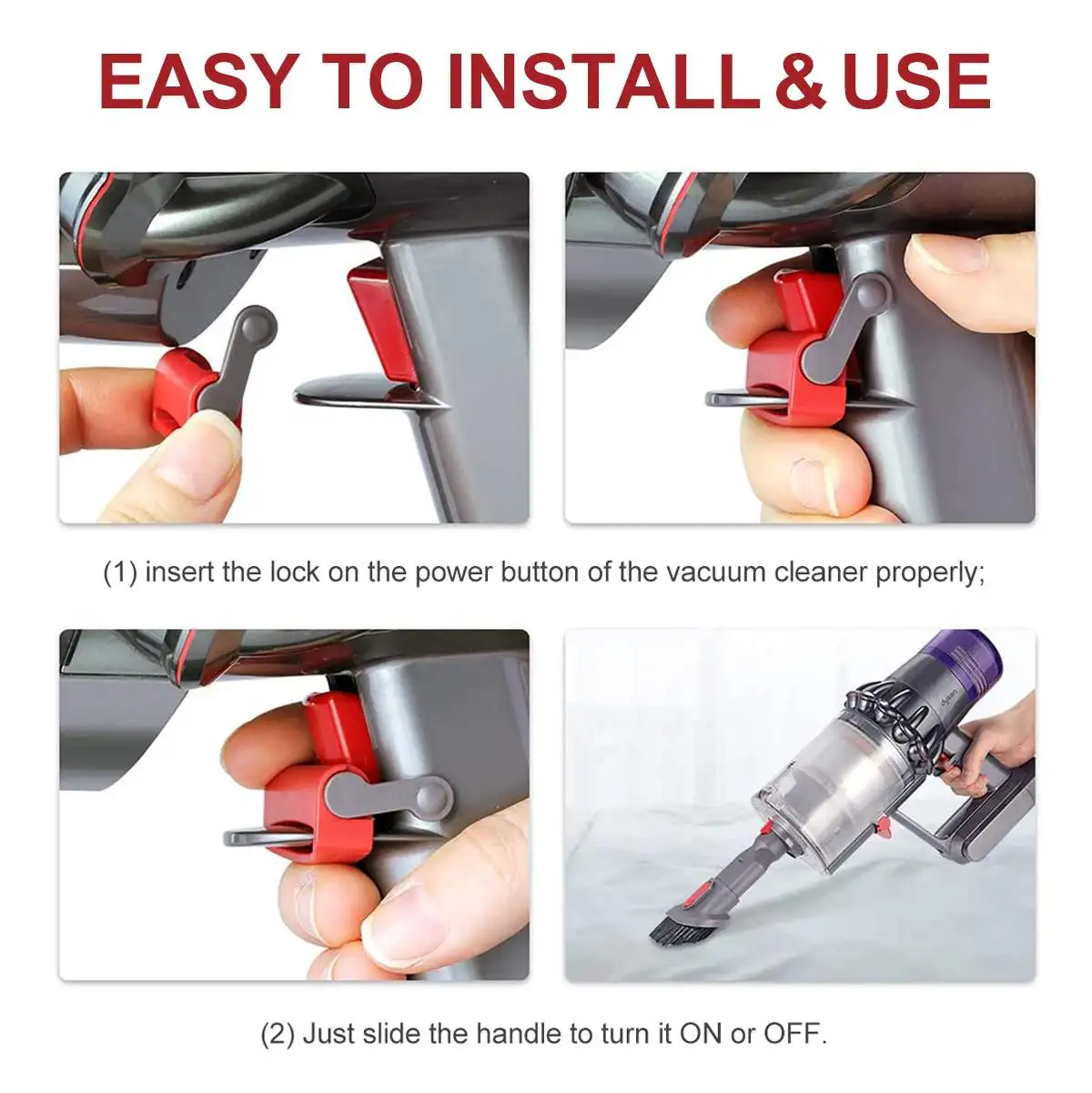 1Pcs Trigger Lock for DysonV6 V7 V8 V10 V11 Handheld Vacuum Cleaner Mini Auto-Switch Power Button Cleaning Parts Accessories
1Pcs Trigger Lock for DysonV6 V7 V8 V10 V11 Handheld Vacuum Cleaner Mini Auto-Switch Power Button Cleaning Parts Accessories