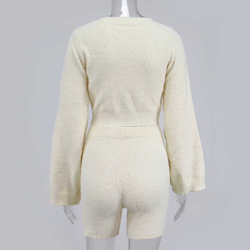 2 Two Piece Set Loose Sweater Women V-neck Long Flare Sleeve Pullover Autumn Basic Knitwear Casual Female Top Sets Gray Blue
2 Two Piece Set Loose Sweater Women V-neck Long Flare Sleeve Pullover Autumn Basic Knitwear Casual Female Top Sets Gray Blue
