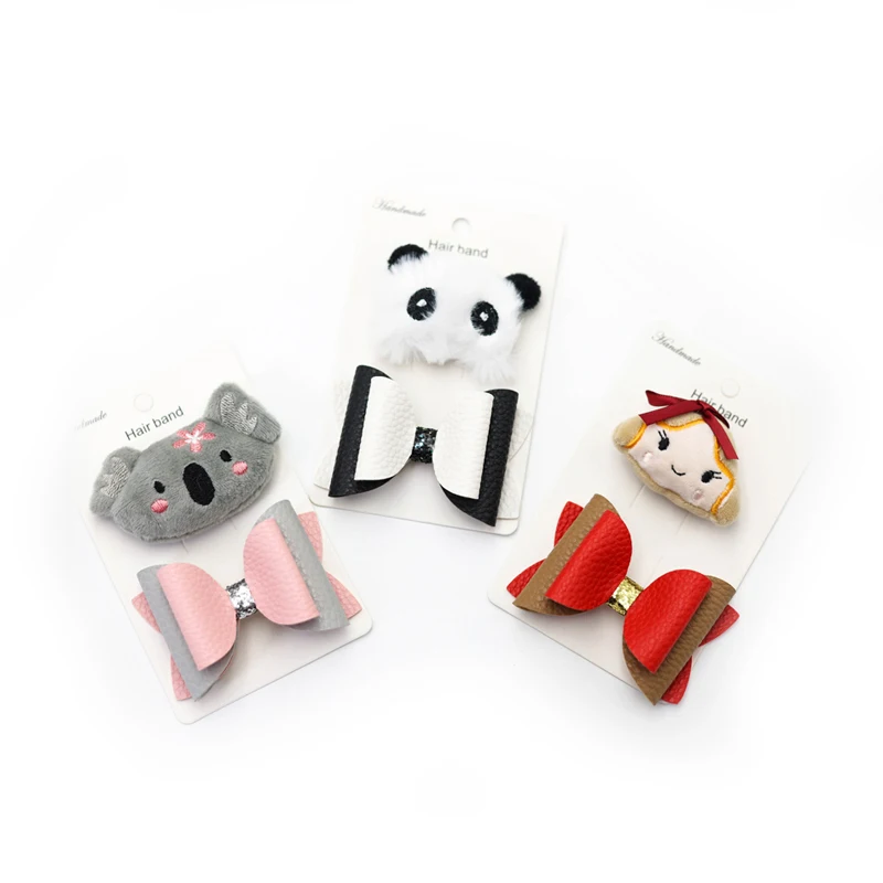 Cute Plush Doll Girl Sets Hair Clips Bows Children Headwear Hairpins For Kids Daily kawaii Accessories Koala Panda Barrettes
Cute Plush Doll Girl Sets Hair Clips Bows Children Headwear Hairpins For Kids Daily kawaii Accessories Koala Panda Barrettes