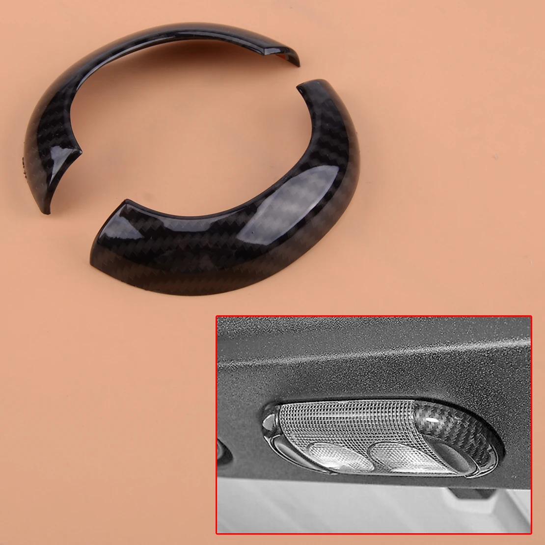ABS Carbon Fiber Style Reading Light Cover Frame Trim Fit for Jeep Wrangler JK 2011 2012 2013 2014 2015 2016 2017 Styling 
ABS Carbon Fiber Style Reading Light Cover Frame Trim Fit for Jeep Wrangler JK 2011 2012 2013 2014 2015 2016 2017 Styling