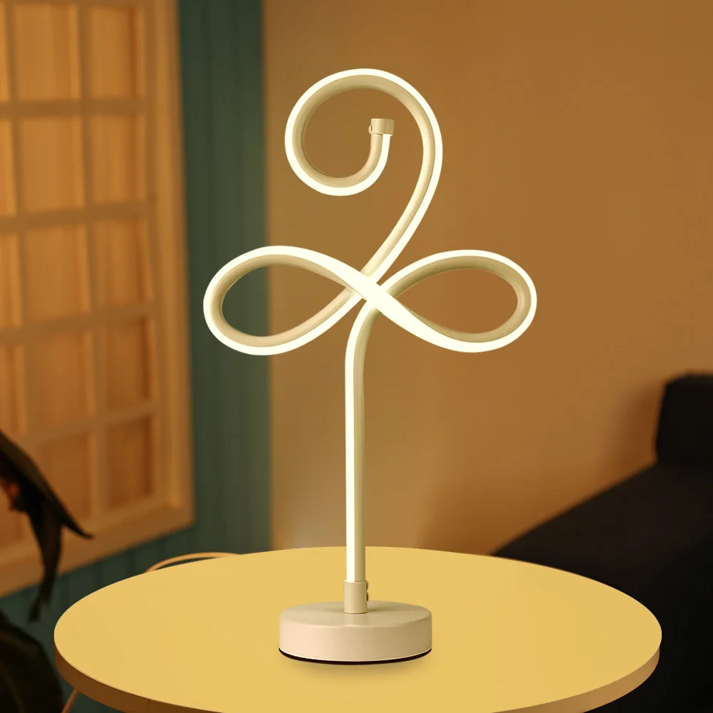 Modern Table Lamp Spiral Flowers Ring Lights Minimalist LED Curved Strip Design Night Light Living Room Bedroom Bedside Decora
Modern Table Lamp Spiral Flowers Ring Lights Minimalist LED Curved Strip Design Night Light Living Room Bedroom Bedside Decora