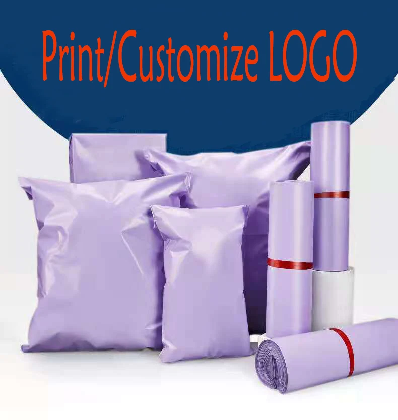 Фото Пурпурная упаковка для курьерской почты почтовых отправлений Пластиковые