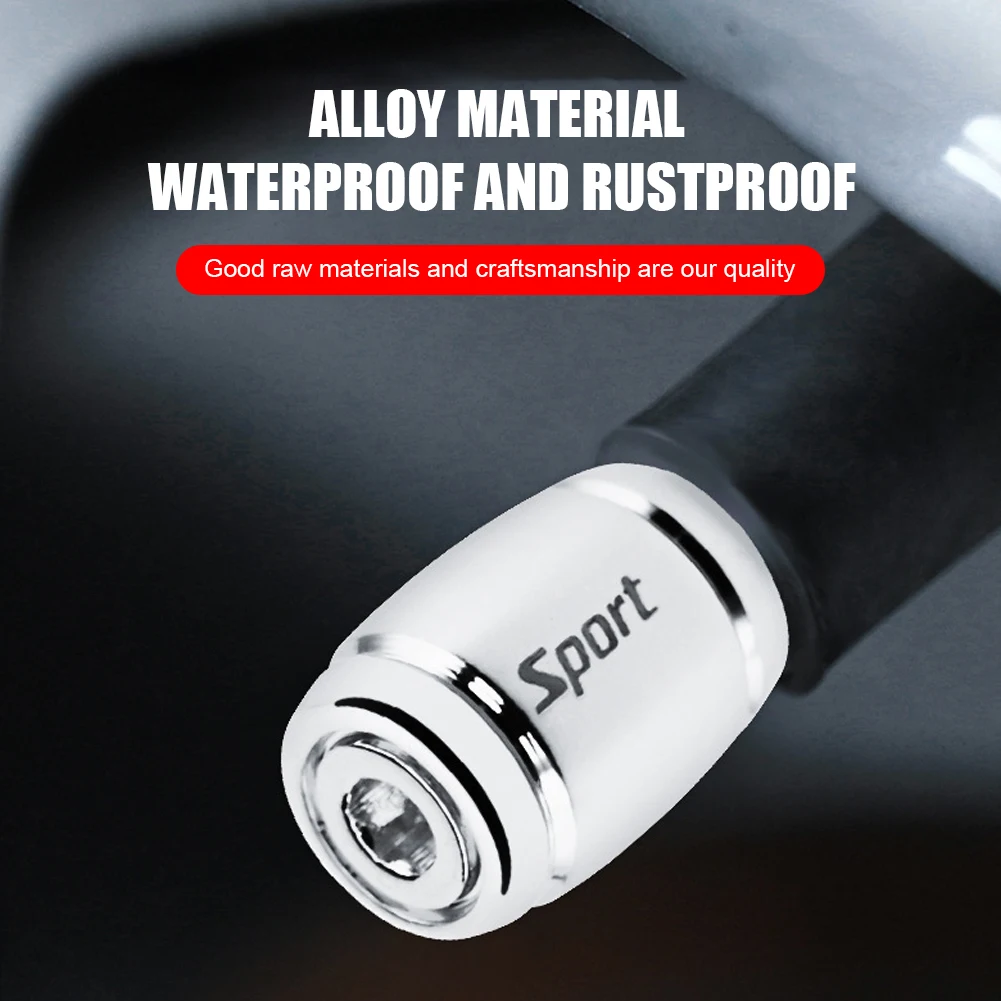 Zinc Alloy 4Pcs Car Tire Valve Stem Caps Anti-Theft Auto Wheel Tyre Air Stems Cover Waterproof Valve Stem Caps for Car Bike Moto
Zinc Alloy 4Pcs Car Tire Valve Stem Caps Anti-Theft Auto Wheel Tyre Air Stems Cover Waterproof Valve Stem Caps for Car Bike Moto