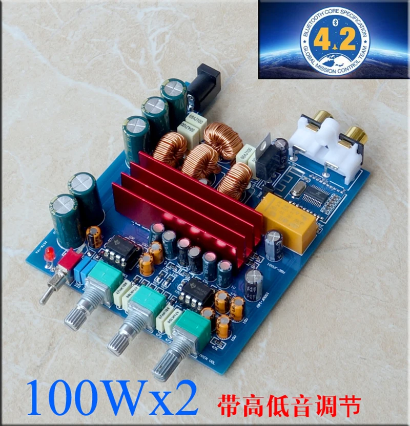 Lyele Audio TPA3116D2 amplifier board 2.0channel digital power amplifier board 100W*2 with preamp Bluetooth 4.2
Lyele Audio TPA3116D2 amplifier board 2.0channel digital power amplifier board 100W*2 with preamp Bluetooth 4.2