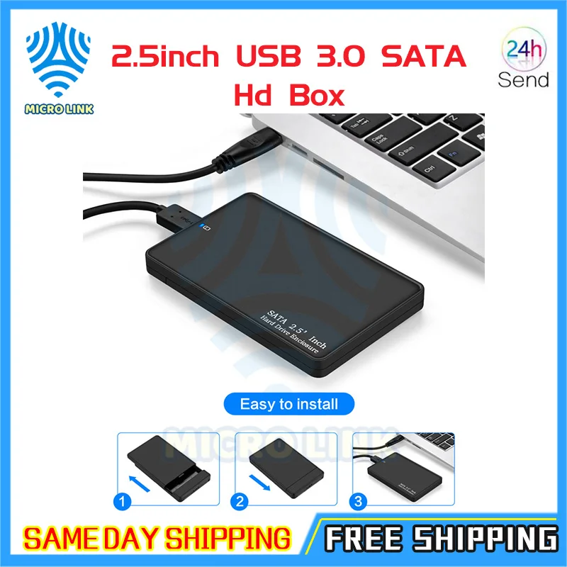 Mlc 2 5 дюймов USB 3 0 SATA Hd коробка HDD жесткий диск Внешний корпус для жесткого диска
