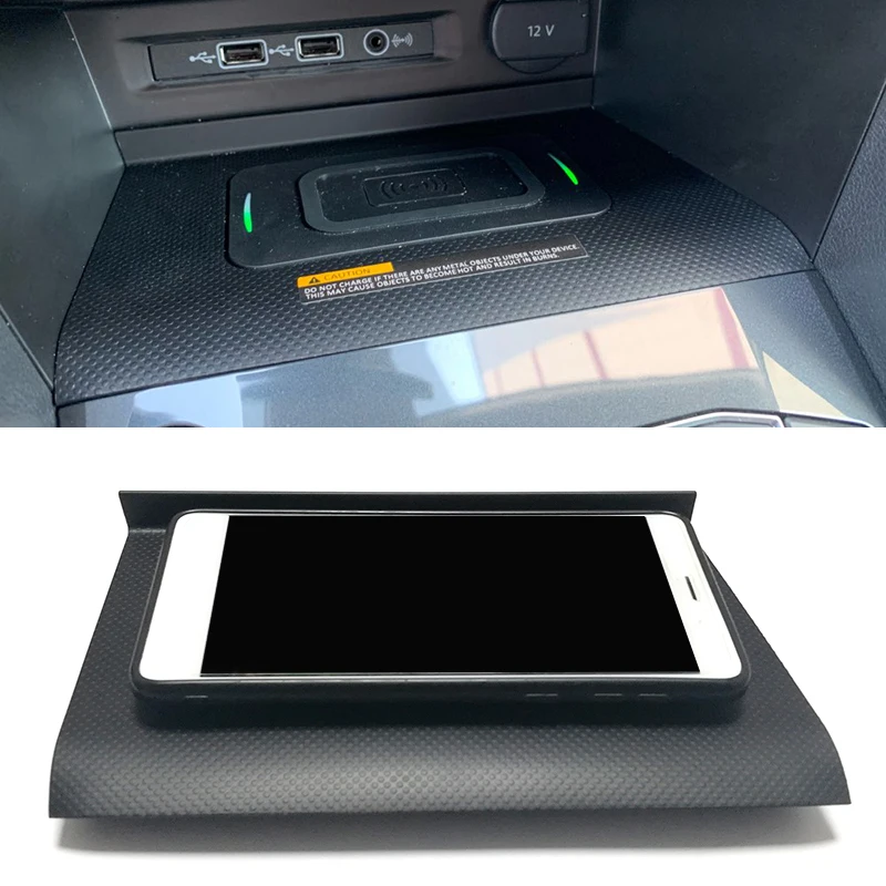 Car QI wireless phone charger 10w charging plate wireless phone holder for VW Tiguan MK2 Tiguan Allspace Tharu 2017 2018 2019
Car QI wireless phone charger 10w charging plate wireless phone holder for VW Tiguan MK2 Tiguan Allspace Tharu 2017 2018 2019