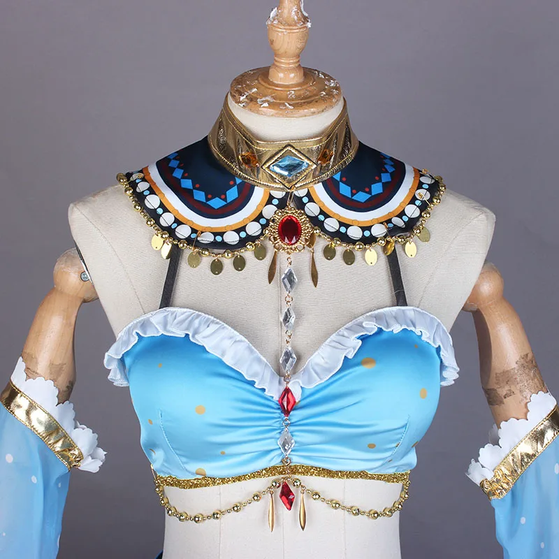 Lovelive! Sunshine Arab Dancers Awaken Tsushima Yoshiko Dresses Halloween Cosplay Costume Full Set
Lovelive! Sunshine Arab Dancers Awaken Tsushima Yoshiko Dresses Halloween Cosplay Costume Full Set