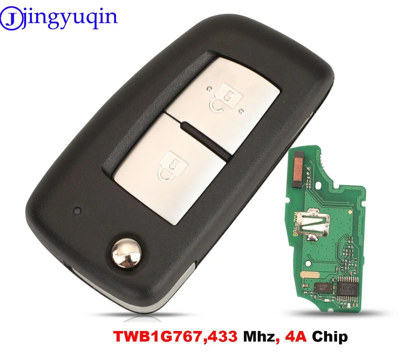 Сменный откидной дистанционный ключ jingyuqin 2B 433 МГц PCF7961M 4A чип для Nissan Qashqai Micra Pulsar